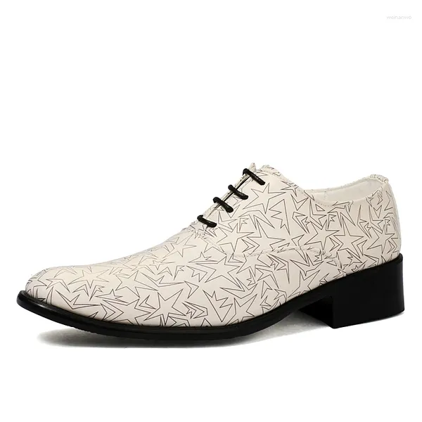 Robe chaussures bureau hommes motif floral en cuir de luxe mode marié mariage Oxford