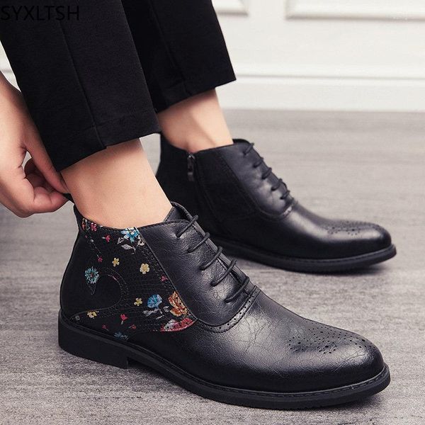 Chaussures Habillées En Soldes Noir Pour Homme Bottes Bottines Formelles Oxford Botas Offre Spéciale Ventes