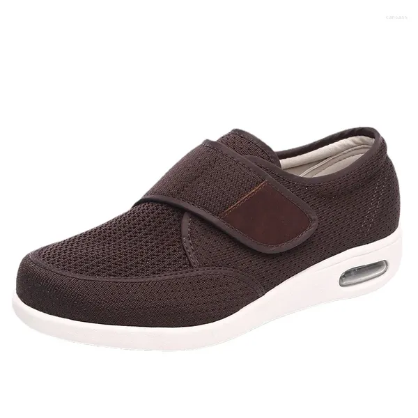 Chaussures habillées orthopédiques Pieds larges Swolle Chaussure Men de chaussures Femmes Couple Senile Eversion Ajustement Soft confortable Diabétique Marche