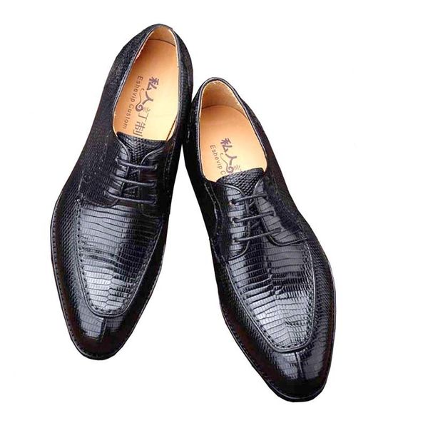 Chaussures habillées ourui véritable peau de lézard hommes d'affaires chaussures pour hommes manuel chaussures en cuir pour hommes peau de lézard hommes chaussures loisirs d'affaires 230713