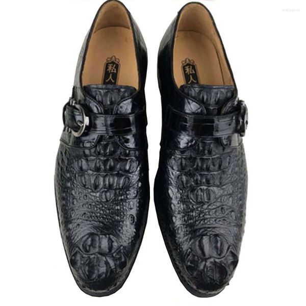 Zapatos de vestir Ousidun Cocodrilo Hombres Formal Hecho a mano Negocios Masculino Big Yards