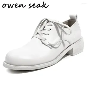 Kledingschoenen Owen Seak vrouwen Casual schapenvacht leer retro pompen