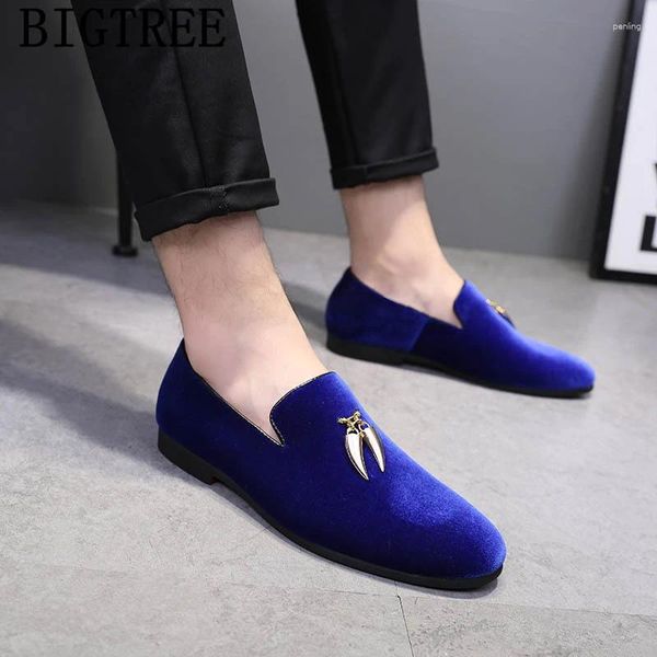 Zapatos de vestir fiesta para hombres italiano coiffeur mocasines marca formal elegante tamaño grande sepatu resbalón en pria zapatos