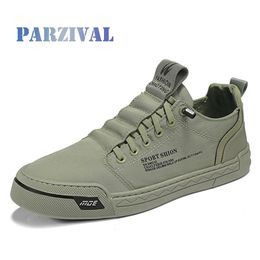 Kleid Schuhe PARZIVAL 2023 Casual Männer Turnschuhe Outdoor Leinwand schuhe Walking Faulenzer Bequeme Männliche Schuhe tenis hombres 231101