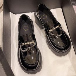Plateforme de chaussures habillées Lolita Mary Janes Uniforme scolaire pour femmes JK étudiante femme fille ronde orteil vintage oxford