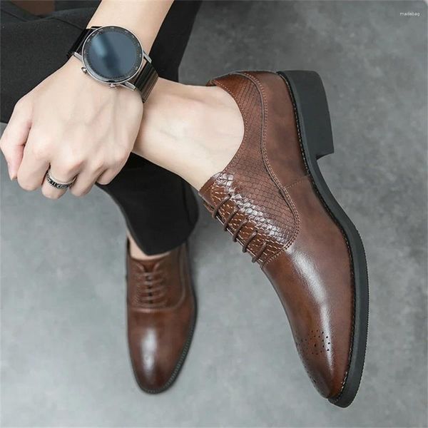 Zapatos de vestir Playform Tacón grueso Cómodo Hombre Hombres Elegante para un niño Zapatillas deportivas Loufers Pequeño precio