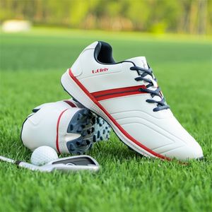 Dress Shoes Professional Hen's Golf Waterdicht Non-slip vaste studs Leer Outdoor Leisure Training 220921