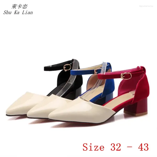 Zapatos de vestir Pombas para mujeres Sandalias de tacones altos altos D'Orsay Woman Woman Small Plus Size 32 33 - 40 41 42 43