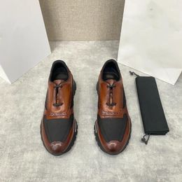 Chaussures habillées Qualité BLT Nylon Patchwocking Colorlocking for Men Shoe Casual Sneaker Running Luxury Streetwear Woman Cuir