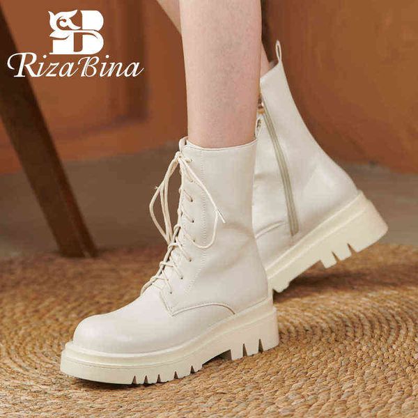 Chaussures de robe Rizabina Taille 31-43 Femmes Bottes courtes Fond épais Mode d'hiver Cool Cheville Dames Daily Club Chaussures 2 9