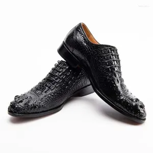 Chaussures habillées RVH Crocodile Cuir Hommes Forma Mâle Business Loisirs Mode Haute Qualité Britannique