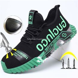 Chaussures habillées sécurité hommes acier orteil hommes travail anti-crevaison Sneaker mâle chaussures de protection homme bottes 220921 GAI GAI GAI