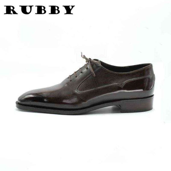 Zapatos de vestir Saviano Oxford boda mejores hombres formal brillante novio oficina negro cuero genuino diseñador de negocios RB011 220223