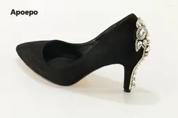 Chaussures habillées Vente Marque Mary Jane Noir Bling Talons Hauts Pompes Femmes Cristal Zapatos Mujer Hochzeit Schuhe Mariée
