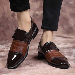 Dress Shoes Semi Formal Mocasino Boots For Men Heel Bruine heren sneakers sport sho oefenmerk merk Naam Scarp Shouse