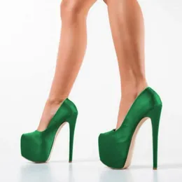 Geklede schoenen SHOFOO Mode hoge hakken voor dames.Ongeveer 18 cm hakhoogte.Satijn.Platformschoenen met ronde neus.Vier Seizoenen Schoenen34-45