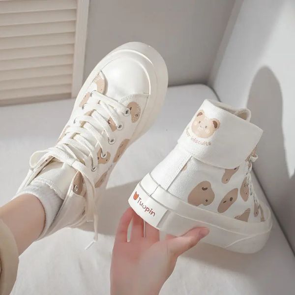 Chaussures habillées Sneaker Big Toe Toile Disco Coréen Casual Printemps Sauvage Mignon Blanc Femmes S 231216