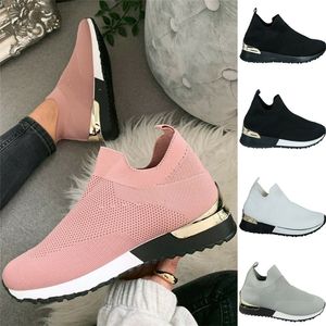 Chaussures habillées baskets femmes vulcanisées dames couleur unie sans lacet pour femme décontracté Sport mode Mujer 220913