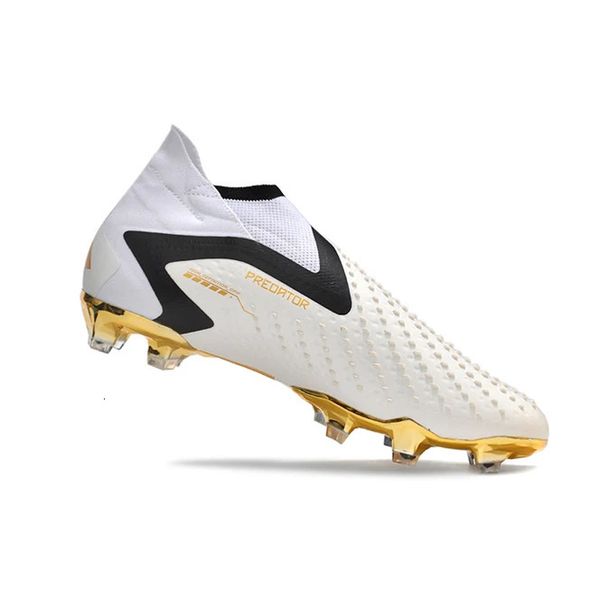 Chaussures habillées Chaussures de football FG IC TF Crampons de haute qualité Noir Blanc Or Bottes de football en plein air 231016