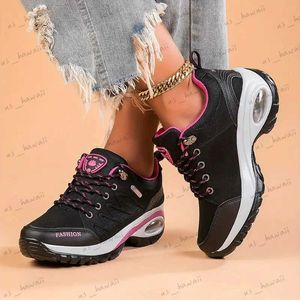 Chaussures habillées Chaussures de sport pour femmes plate-forme surélevée chaussures de marche décontractées pour femmes chaussures plates luxueuses pour femmes nouvel automne 2024 T240302