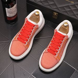 Kleding schoenen lente bruiloftsfeestontwerpers zomer veter canvas casual sneakers ademende ronde teen dikke bodem rijden wandeling loafer 36