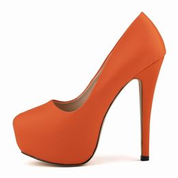 Kleid Schuhe Frühling Frauen Sexy Braut High Heels Dicke Plattform Pumpen Einfarbig Weiche Leder Damen Slip Auf Party Weibliche f0008 231017