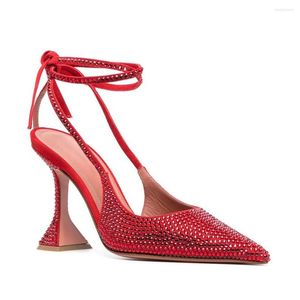 Dress Shoes Star Style Bling Dames Pumps Comfortabele Cup Hakken Slingbacks vrouwelijk feest Prom zomer hoge hakken bruiloft