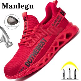 Chaussures habillées sécurité en acier pour hommes femmes baskets de travail légères anti-crevaison bottes de construction unisexe 230311