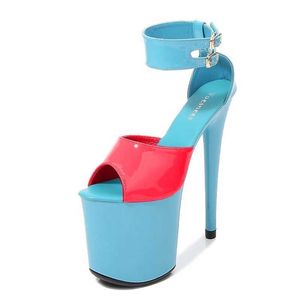 Chaussures habillées Stripper Talons Femmes Sexy Chaussures Sandales Club Platfrom-Color Girl Show 20CM Pole Dance Moderne H240321UIJYKKI8