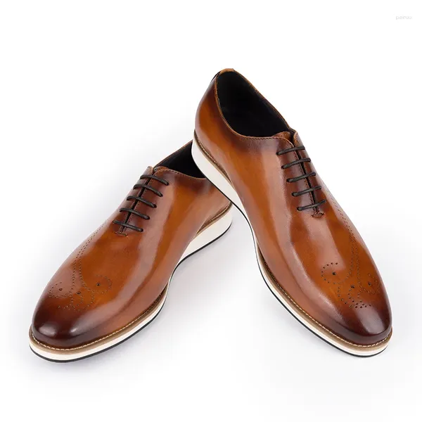 Chaussures habillées Styles en cuir véritable pour hommes marche quotidienne Zapatos De Hombre élégant mode chaussures décontractées taille 38-47