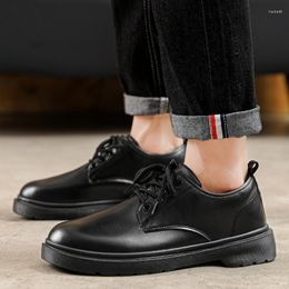 Kledingschoenen Pak Leer Heren Zomer Zachte bodem Bruin Formele kleding Zakelijke bruidegom Bruiloft Jongens Casual herfst