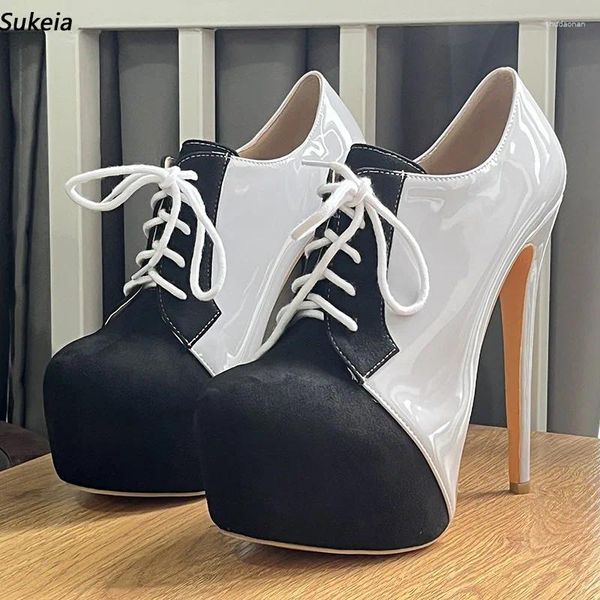 Zapatos de vestir sukeia para mujeres hechas hechas a mano toos redondos impermeables