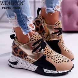 Dress Shoes Summer Lady Shoe Sneakers Leopard Mesh Breath Women Running Female Outdoor Flat Platform Zapatos Mujer 230328