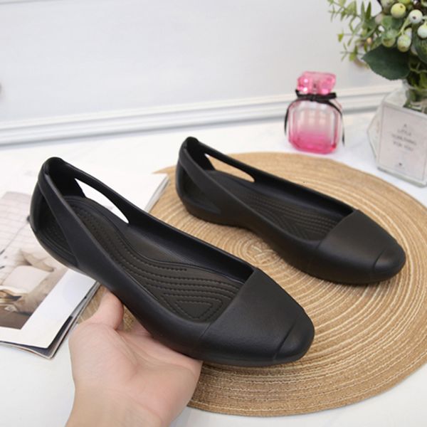 Zapatos de vestir Verano Mujer Sandalias de plástico Pisos Zapatos para mujeres Niñas Señoras Mule Zuecos Zapatillas Slip On Black Garden Clogs Immortal Anna W8 221111