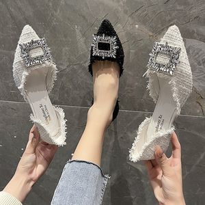 Chaussures habillées d'été sandales pour femmes de luxe talons hauts sexy talons hauts dos nu pointu chaussures pour femmes élégant grand 39 230822