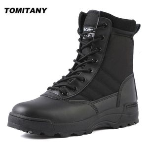 Dress Shoes Tactical Military Boots Men Boots Special Force Desert Combat Army Boots Outdoor Hiking Boots Ankle Shoes Men Work Safty Shoes 230225