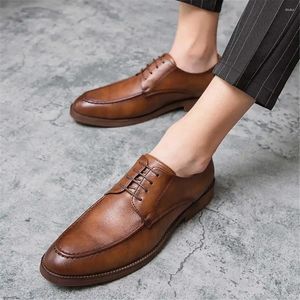 Zapatos de vestir Tan Derby Tacones para hombres Bodas Nupcial China Zapatillas Deportes Sunny Shoos Portátil Tenismasculine Class