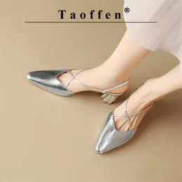 Chaussures habillées Taoffen Sandales modernes d'été décontractées pour les femmes Strange Style Talons hauts Sangle Boucle dames féminines élégantes