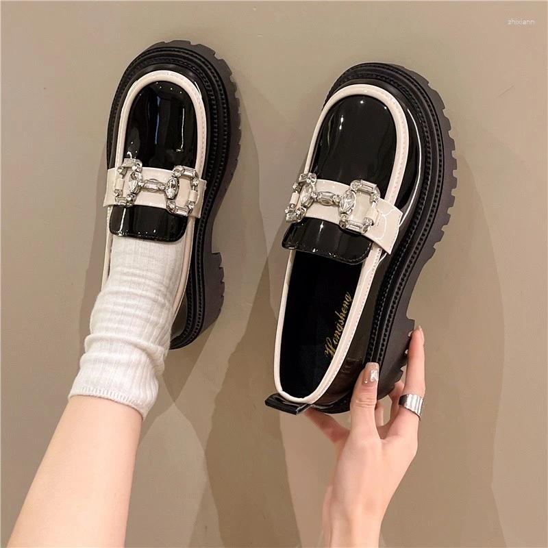 Dress Shoes Thick Bottom Fashion With Foreign Air Super Soft Sponge Comfortable Non-slip Breathable Simple Wear-resistant Single Women