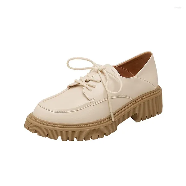 Chaussures habillées à semelles épaisses JK véritable cuir dames style collège britannique unique doux japonais deux vêtements mocassins tout-match pour femmes