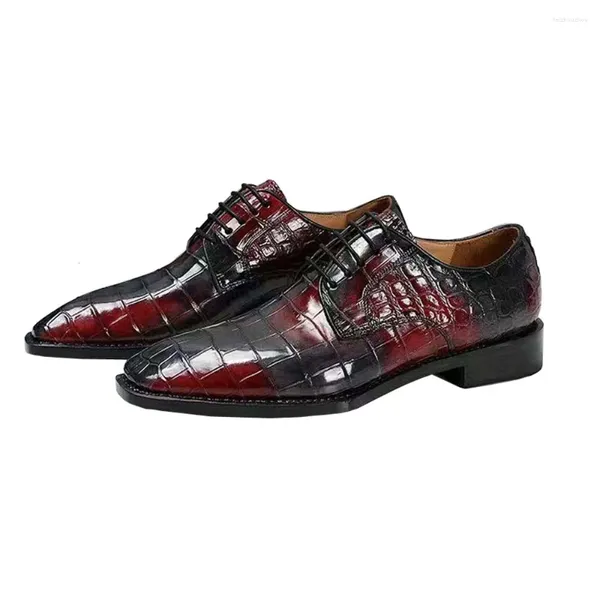 Zapatos de vestir Tianxin Hombres Masculino Formal Cuero de cocodrilo con cordones Suela