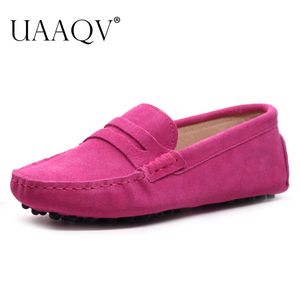 Geklede schoenen UAAQV Schoenen Dames Echt leer Lente platte schoenen Casual loafers Instappers Damesschoenen Mocassins Dame rijschoenen 230925