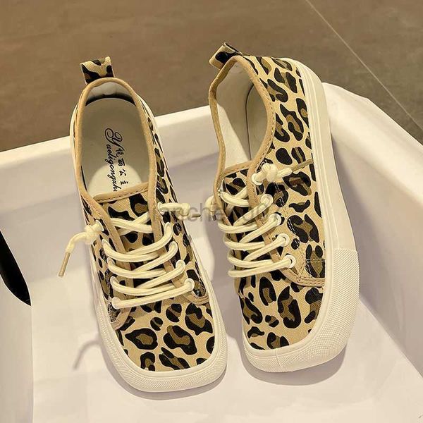 Zapatos de vestir para mujeres feas pisos lindos otoño y primavera zapatos planos de leopardo encaje para mujeres zapatos casuales l0816