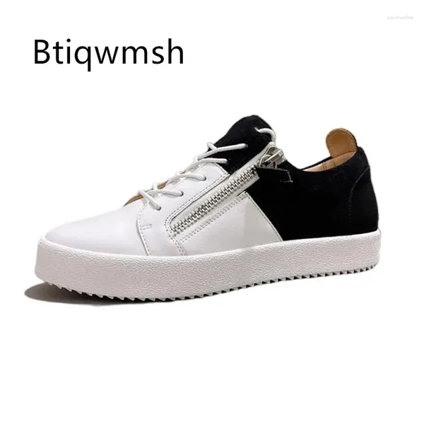 Zapatos de vestir zapatillas de zapatillas de zapatillas de zapatillas de tinción de cuero blanco de agua de cuero negro