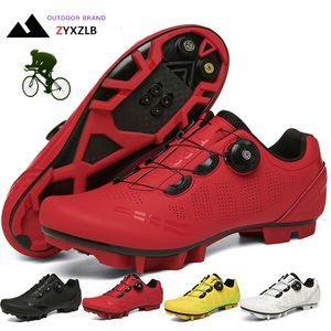 Chaussures de robe unisexe cyclisme sneaker VTT avec hommes taquet route saleté vélo plat course femmes vélo montagne spd vtt zapatillas 230208