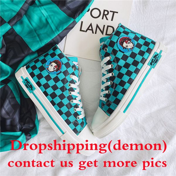Chaussures habillées unisexe hommes femmes chaussures streetwear anime cosplay baskets pour dropshipping 230907