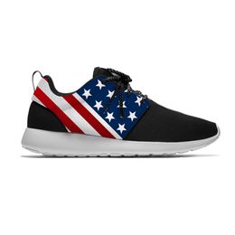 Chaussures habillées US USA Amérique Drapeau américain Étoiles Patriotic Pride Sport Running Casual Respirant Léger Impression 3D Hommes Femmes Baskets 230518