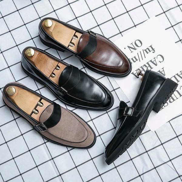 Chaussures habillées Vintage British Party Mocassins formels Respirant Conduite Occasion de travail Oxford Cuir