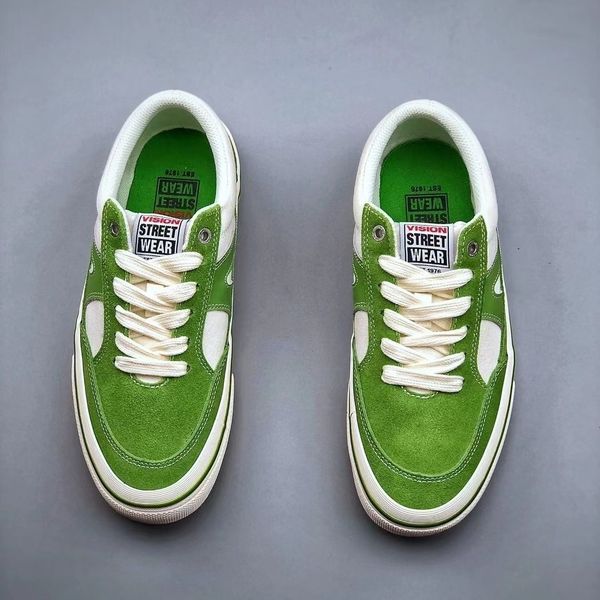 Chaussures habillées Vision Street Wear Apple Green Toile Hommes et Femmes Sports Low Top Board Street Skateboarding Casual 230630