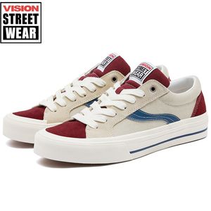 Chaussures habillées VISION STREET WEAR baskets chaussures en toile Low Top Suede Canvas Unisexe Skate Sneakers Mode Sports Skateboard 230417
